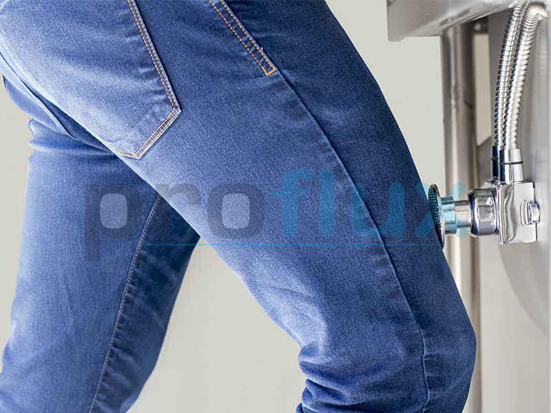 Acionador mecânico de joelho para pia ou lavatório de assepsia inox